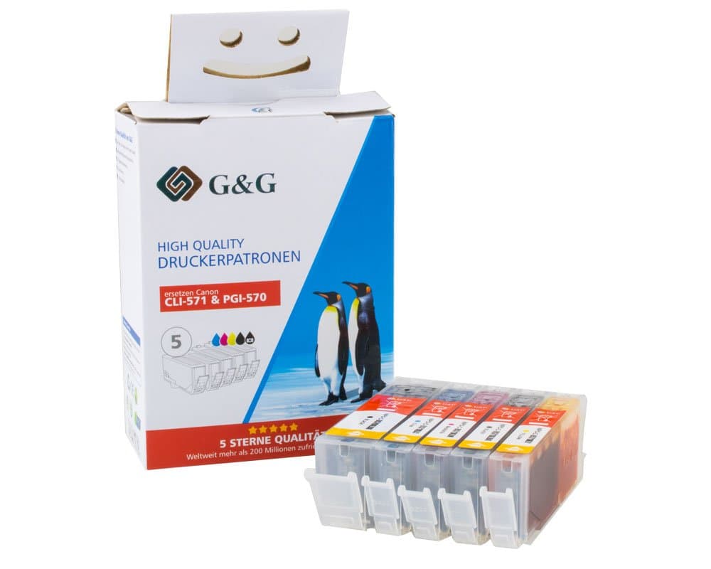 Pachet cartuse premium G&G Canon PGI-570XL/ CLI-571XL