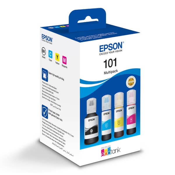 Pachet rezerve cerneala Epson 101 4-colour Multipack (C13T03V64A)