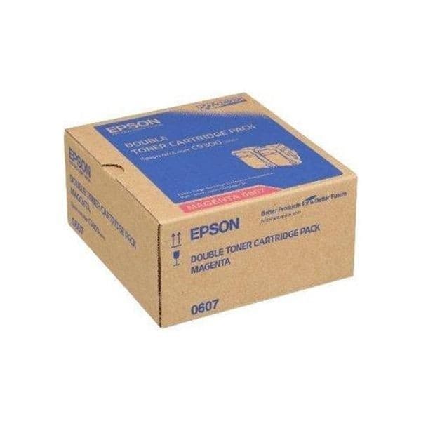 Cartus de toner x2 (15K) Epson 0607 Double Pack Magenta (C13S050607)