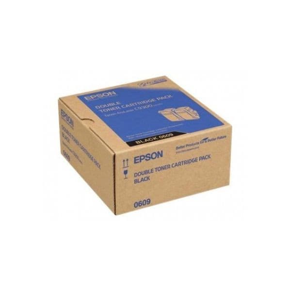 Cartus de toner x2 (13K) Epson 0609 Double Pack Black (C13S050609)