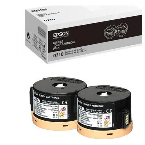 Pachet cartuse de toner (2x) Epson 0710 Double Pack Black (C13S050710)
