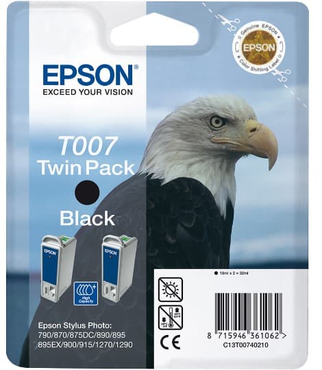 Set cartuse de cerneala originale Epson T0074 Black Multipack (C13T00740210)