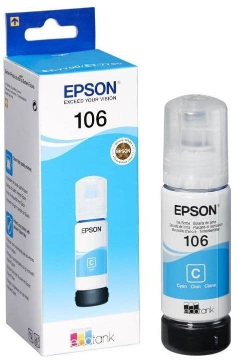 Flacon cerneala Epson 106 Cyan (C13T00R240)