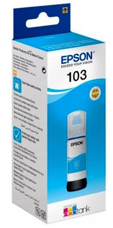 Flacon cerneala original Epson 103 Cyan (C13T00S24A)