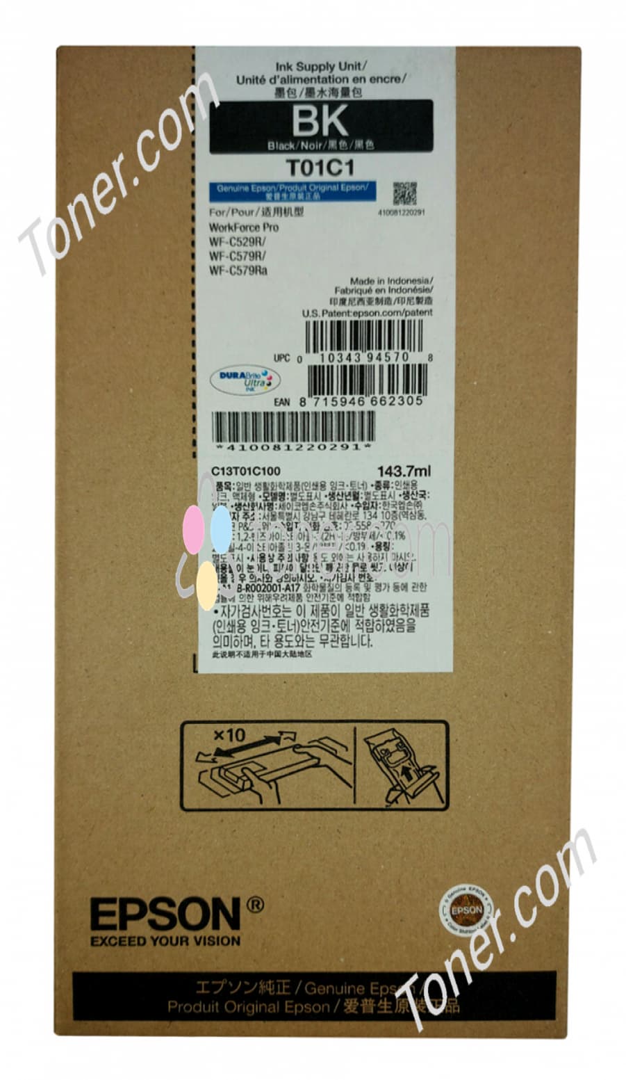 Cartus de cerneala original Epson T01C1 Black (C13T01C100)