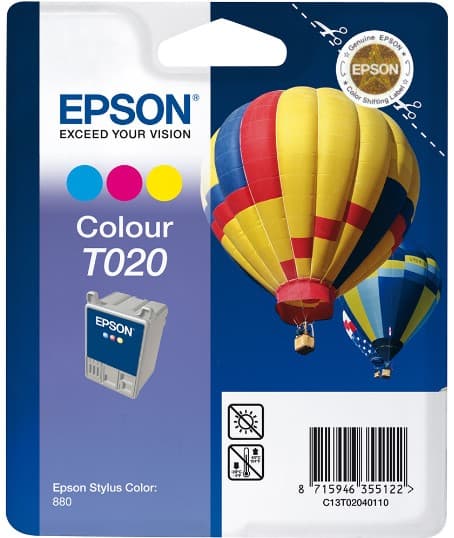 Cartus de cerneala original Epson T020 Color (C13T02040110)