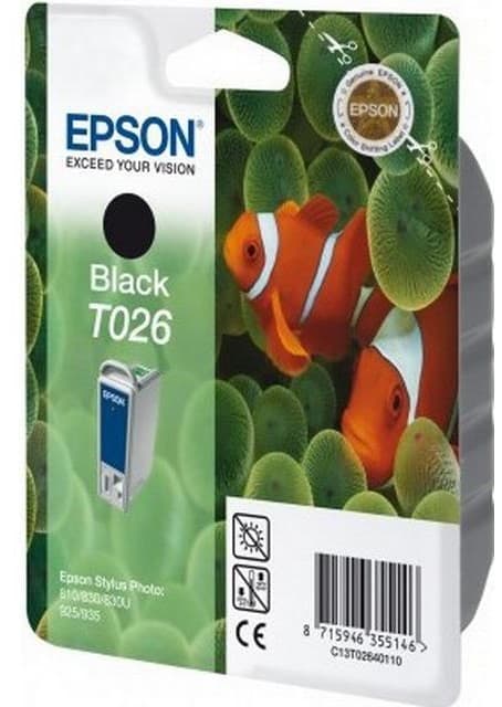 Cartus de cerneala original Epson T026 Black (C13T02640110)