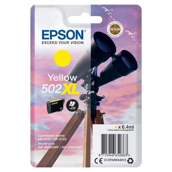 Cartus de Cerneala (0.47K) Epson 502XL Yellow (C13T02W44010)
