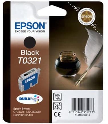 Cartus de cerneala original Epson T0321 Black (C13T032140)