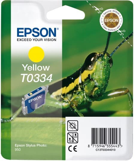 Cartus de cerneala original Epson T0334 Yellow (C13T03344010)