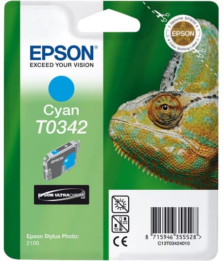 Cartus de cerneala original Epson T0342 Cyan (C13T03424010)