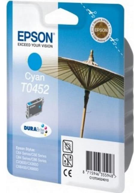 Cartus de cerneala original Epson T0452 Cyan (C13T04524010)
