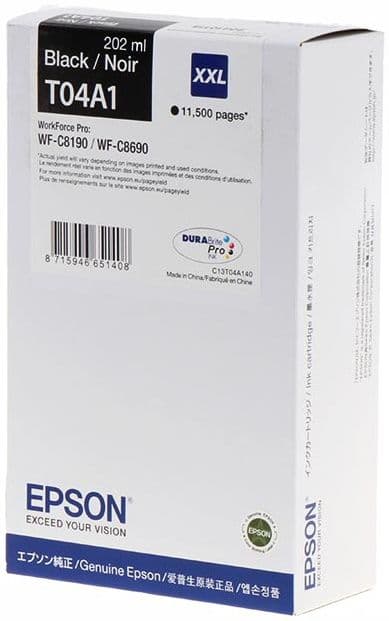 Cartus de cerneala original Epson T04A1 Black (C13T04A140)