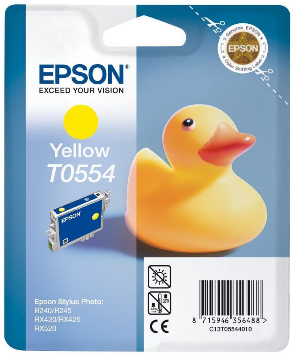 Cartus de cerneala original Epson T0554 Yellow (C13T055440)
