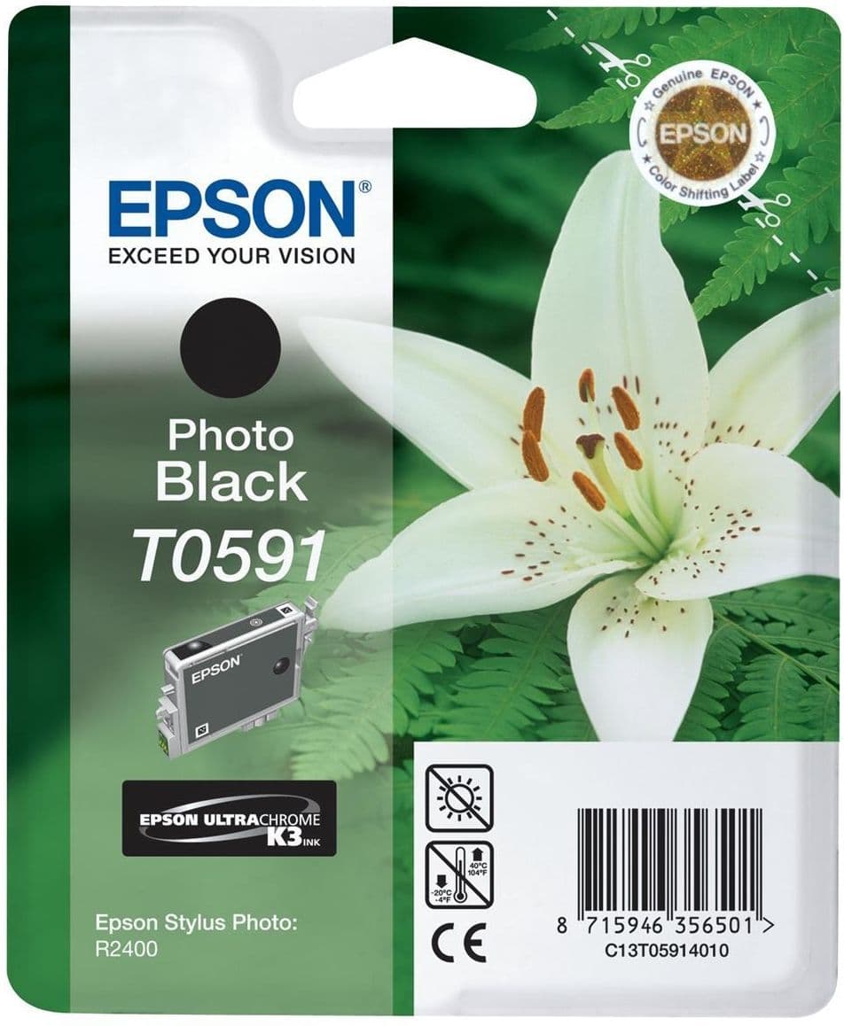 Cartus de cerneala original Epson T0591 Photo Black (C13T059140)