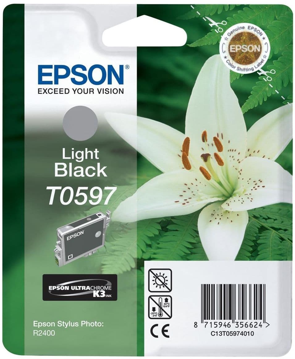 Cartus de cerneala original Epson T0597 Light Black (C13T059740)