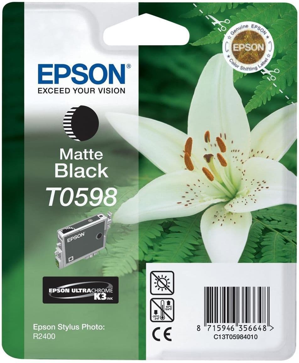 Cartus de cerneala original Epson T0598 Matte Black (C13T059840)