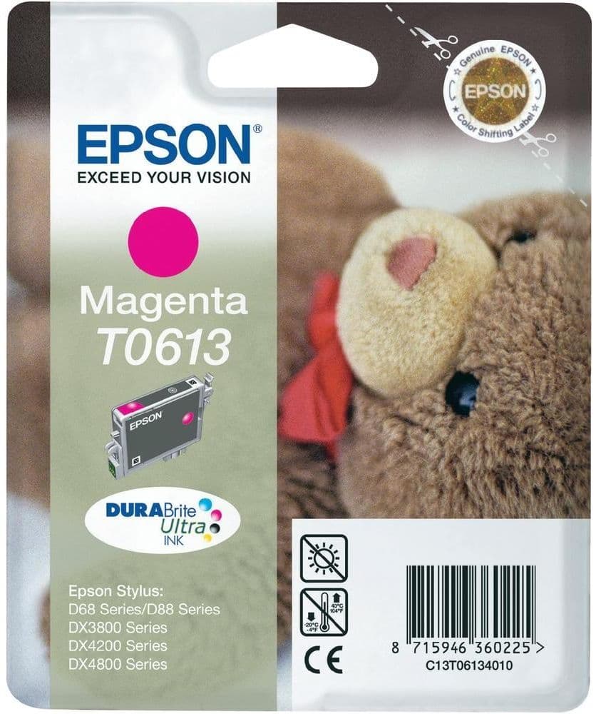 Cartus de cerneala original Epson T0613 Magenta (C13T06134010)
