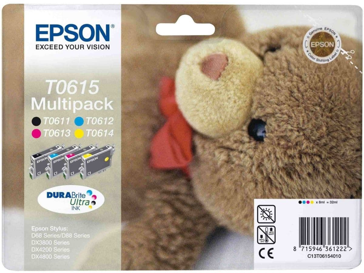 Set cartuse de cerneala originale Epson T0615 Multipack (C13T06154010)