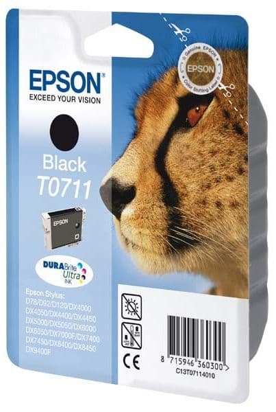 Cartus de cerneala original Epson T0711 Black (C13T07114010)