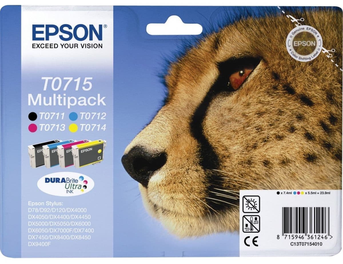 Set cartuse de cerneala originale Epson T0715 Multipack (C13T07154010)
