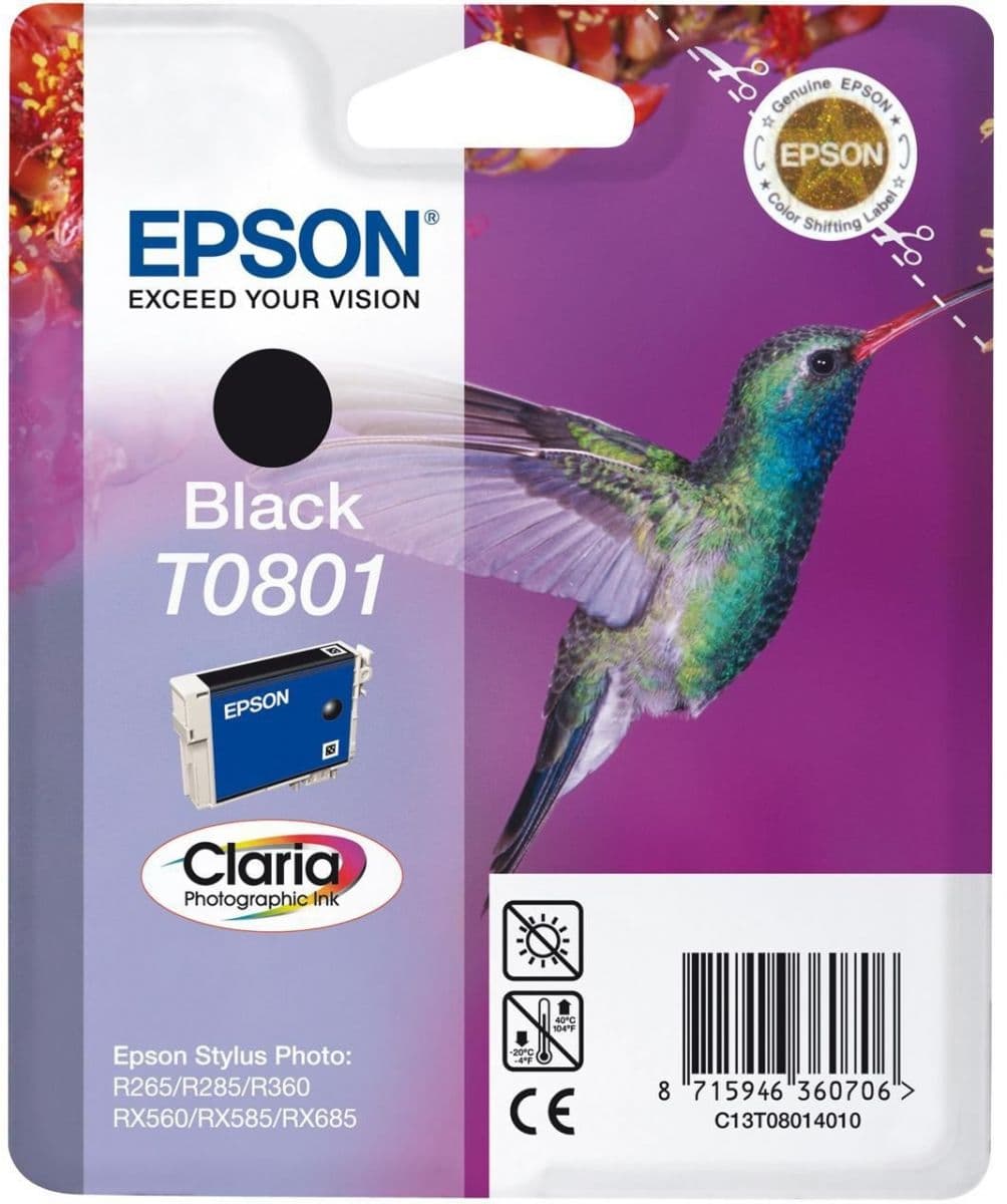 Cartus de cerneala original Epson T0801 Black (C13T080140)