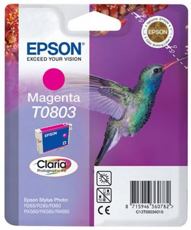 Cartus de cerneala original Epson T0803 Magenta (C13T080340)