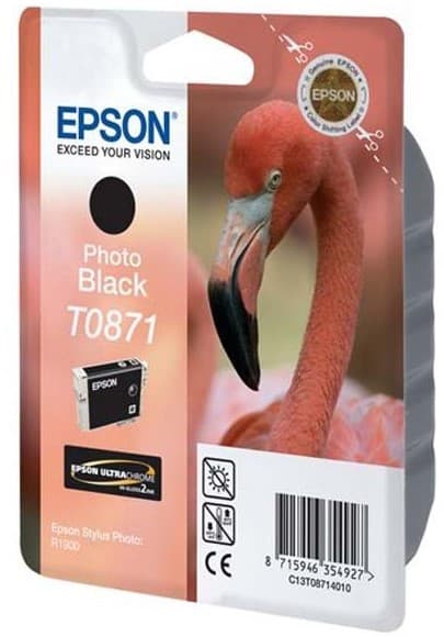 Cartus de cerneala original Epson T0871 Photo Black (C13T087140)