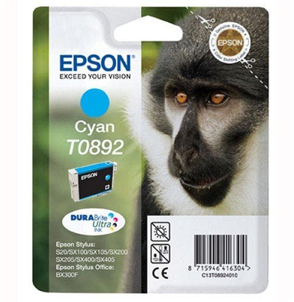 Cartus de cerneala original Epson T0892 Cyan (C13T08924011)