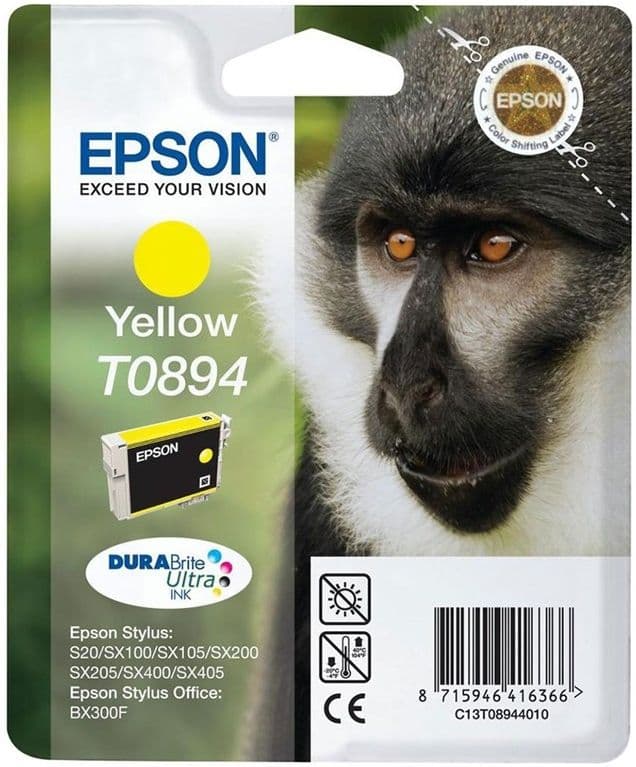 Cartus de cerneala original Epson T0894 Yellow (C13T08944011)