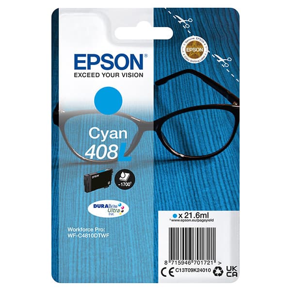 Cartus de Cerneala (1.7K) Epson 408L Cyan (C13T09K24010)