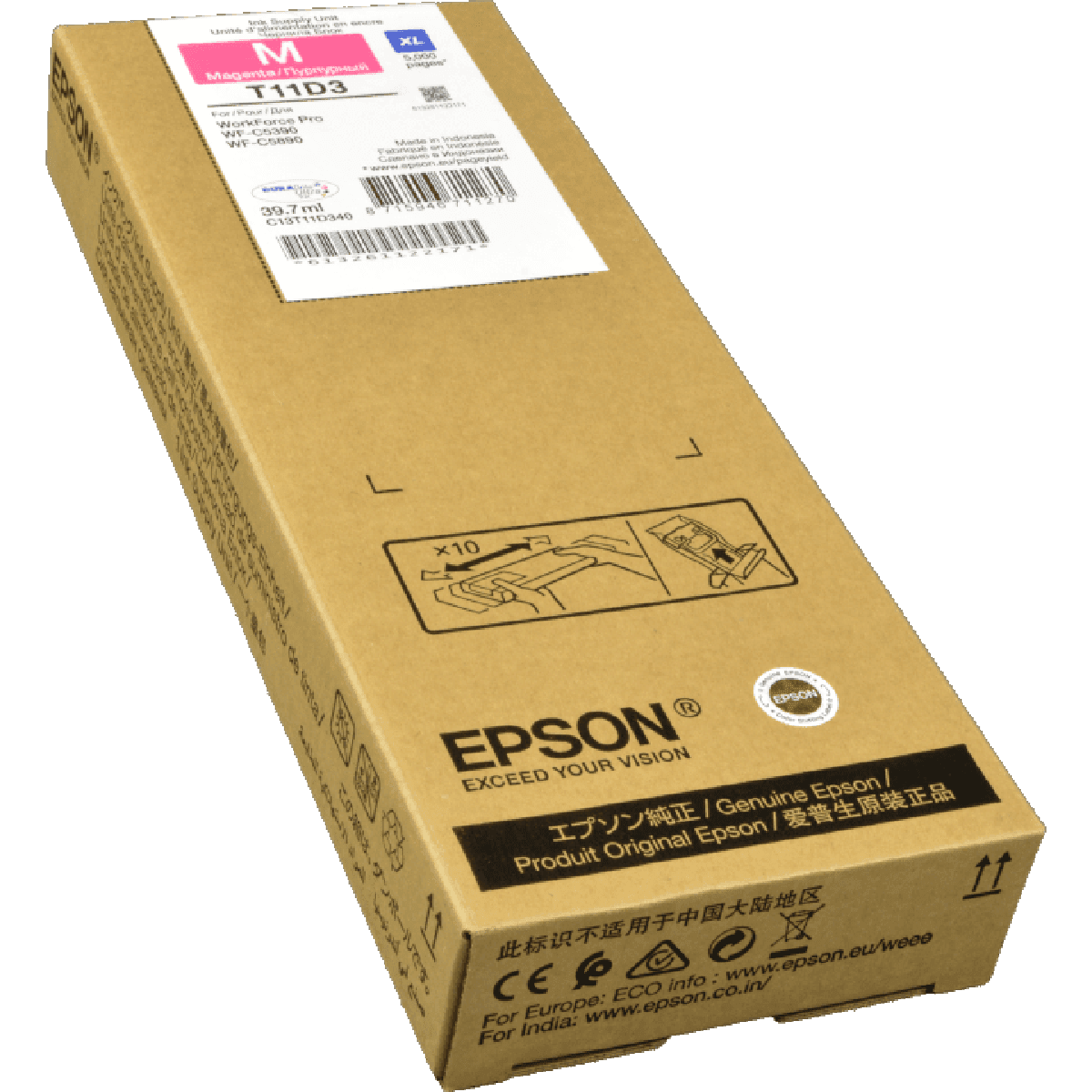 Cartus de Cerneala (5K) Epson T11D3 XL Magenta (C13T11D340)