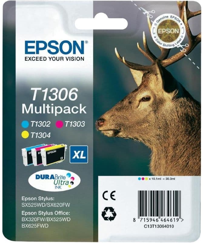 Set cartuse de cerneala originale Epson T1306 Multipack (C13T13064010)