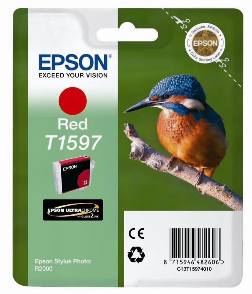 Cartus de cerneala original Epson T1597 Red (C13T159740)