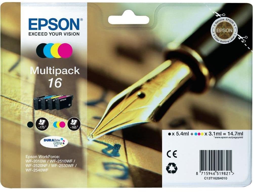 Set cartuse de cerneala originale Epson 16 Multipack (C13T16264010)