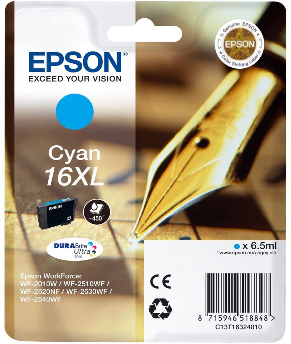 Cartus de cerneala original Epson 16XL Cyan (C13T16324010)