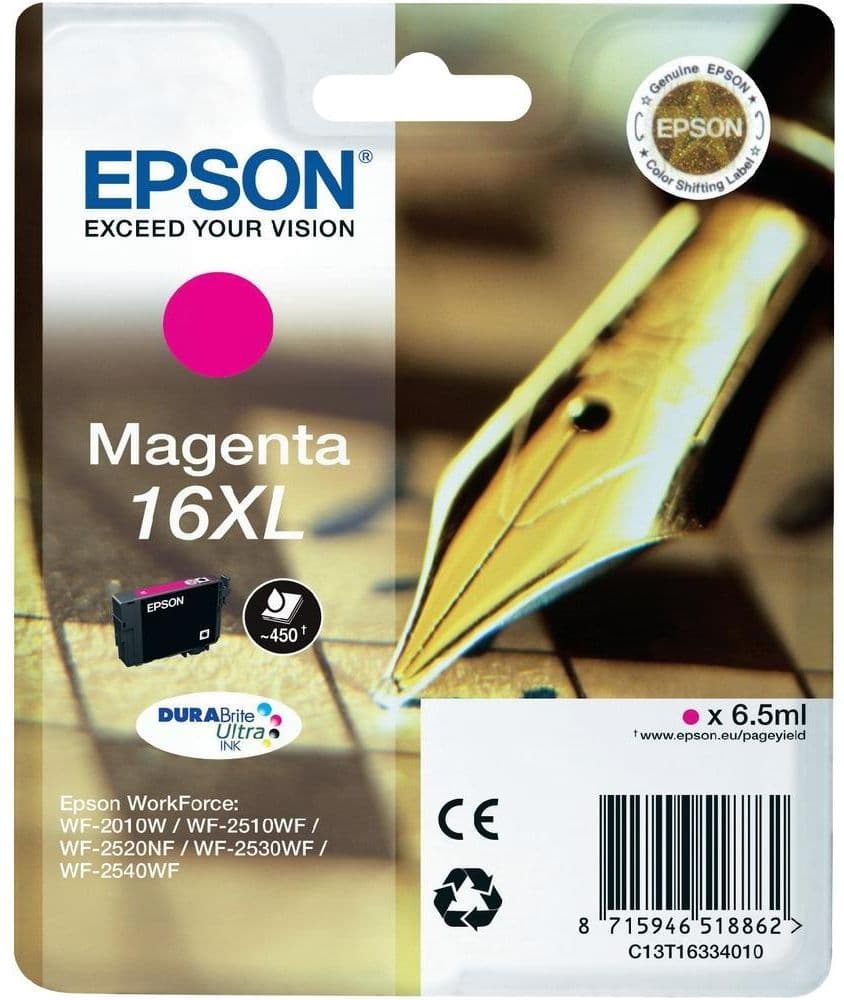 Cartus de cerneala original Epson 16XL Magenta (C13T16334010)