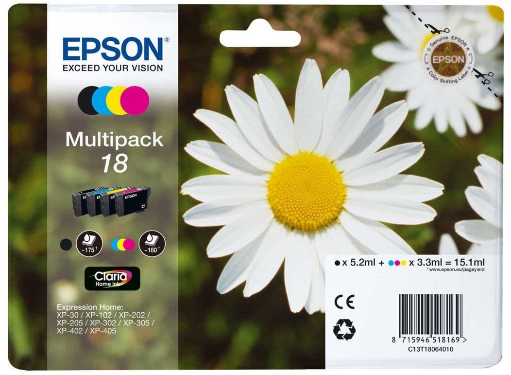 Set cartuse de cerneala originale Epson 18 Multipack (C13T18064012)