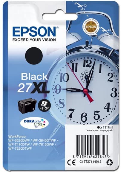 Cartus de cerneala original Epson 27XL Black (C13T27114010)