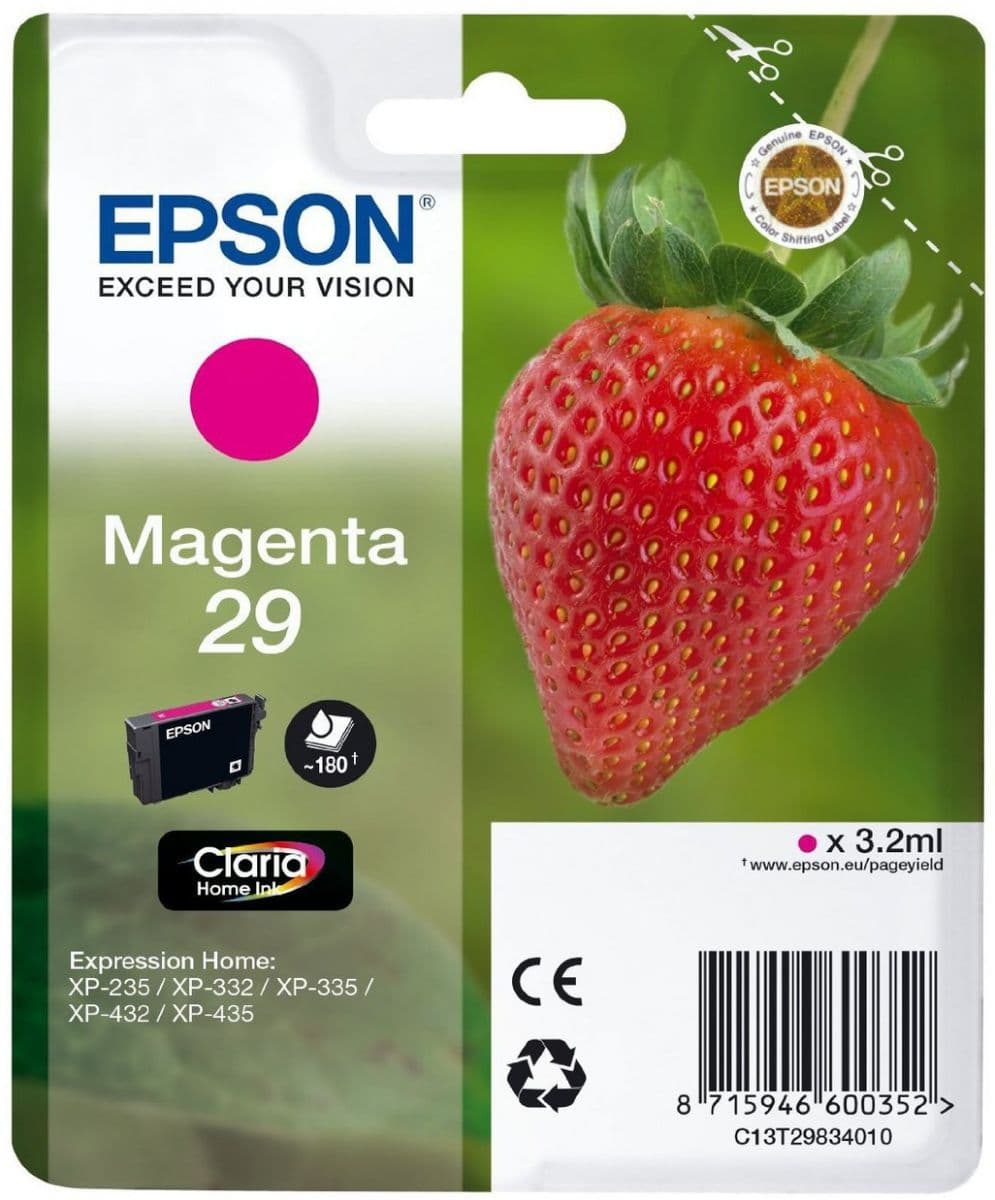 Cartus de cerneala original Epson 29 Magenta (C13T29834010)