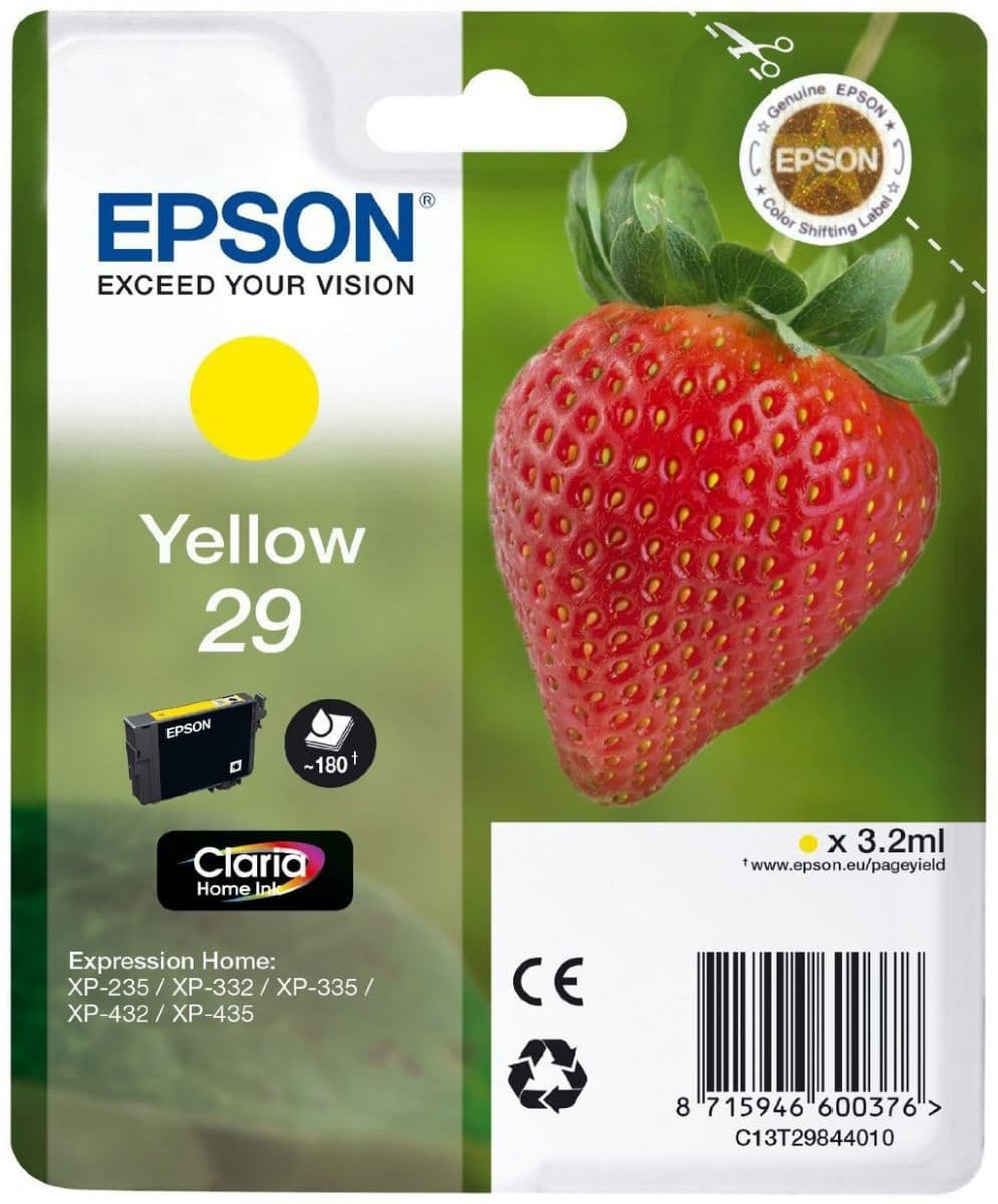 Cartus de cerneala original Epson 29 Yellow (C13T29844010)