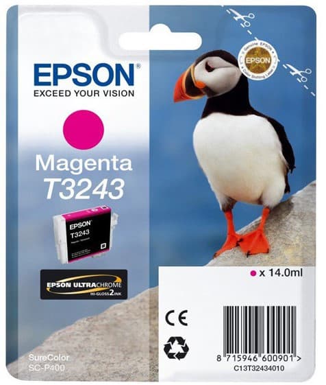Cartus de cerneala original Epson T3243 Magenta (C13T324340)