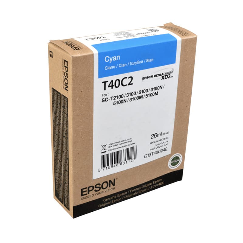 Cartus de cerneala original Epson T40C2 Cyan (C13T40C240)