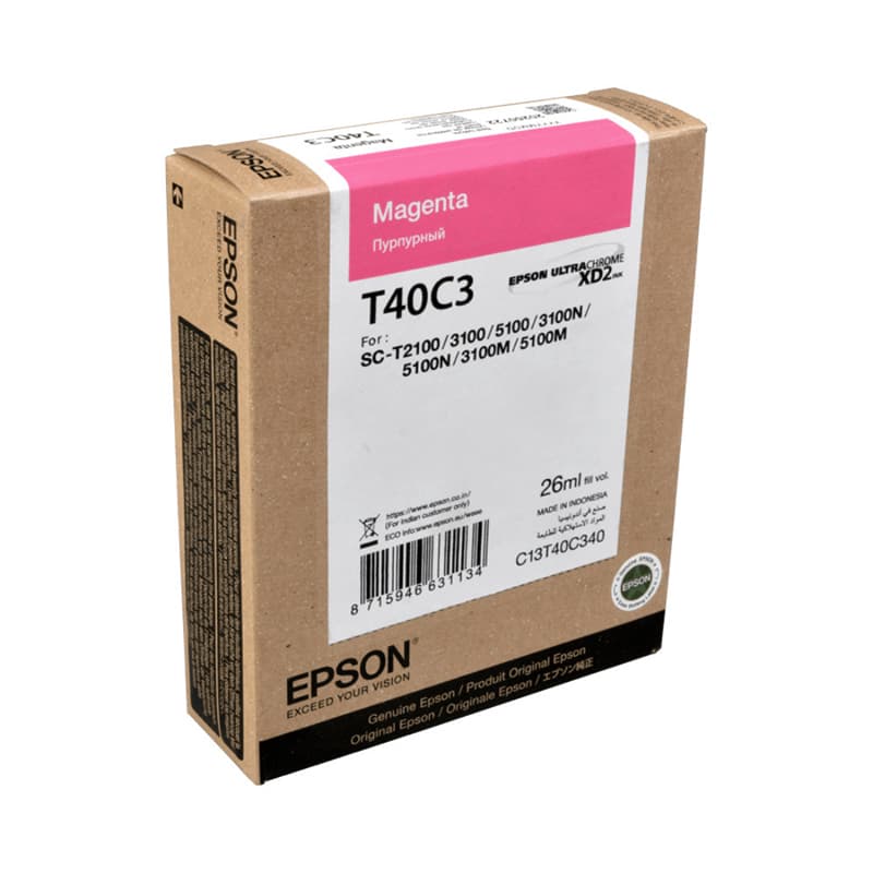 Cartus de cerneala original Epson T40C3 Magenta (C13T40C340)
