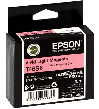 Cartus de cerneala original Epson T46S6 Vivid Light Magenta (C13T46S600)
