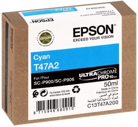 Cartus de cerneala original Epson T47A2 Cyan (C13T47A200)