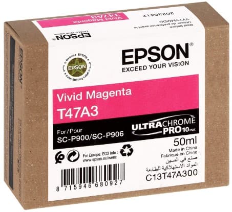 Cartus de cerneala original Epson T47A3 Vivid Magenta (C13T47A300)