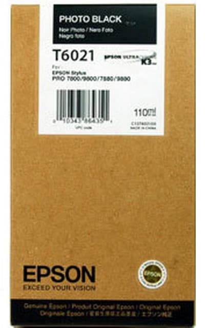 Cartus de cerneala original Epson T6021 Photo Black (C13T602100)