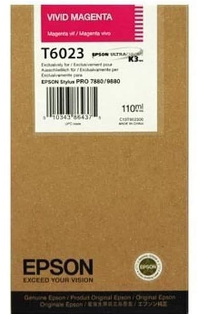 Cartus de cerneala original Epson T6023 Vivid Magenta (C13T602300)