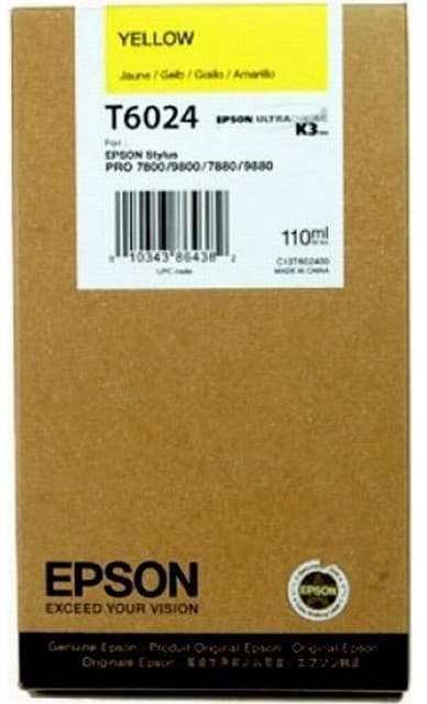 Cartus de cerneala original Epson T6024 Yellow (C13T602400)